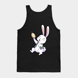 "I'm Late!" White Rabbit Alice in Wonderland Character Tank Top